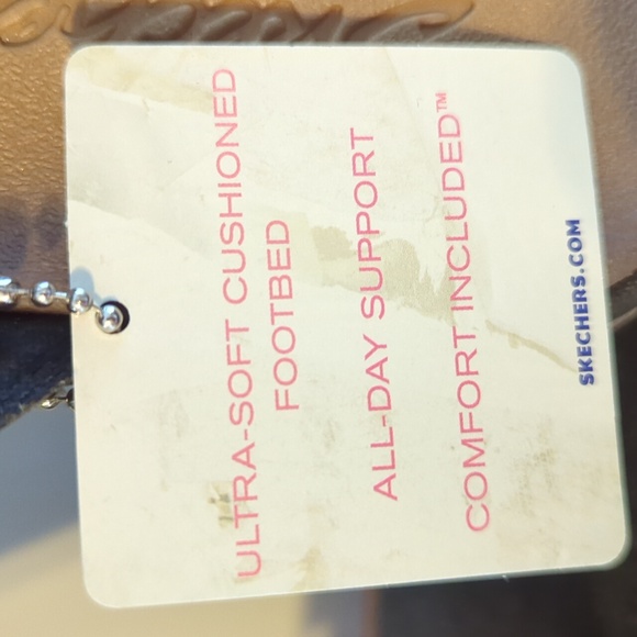 New With Tags Women's Skechers Luxe Form Slip On Wedge Sandals Black Sz 7 - Picture 3 of 16